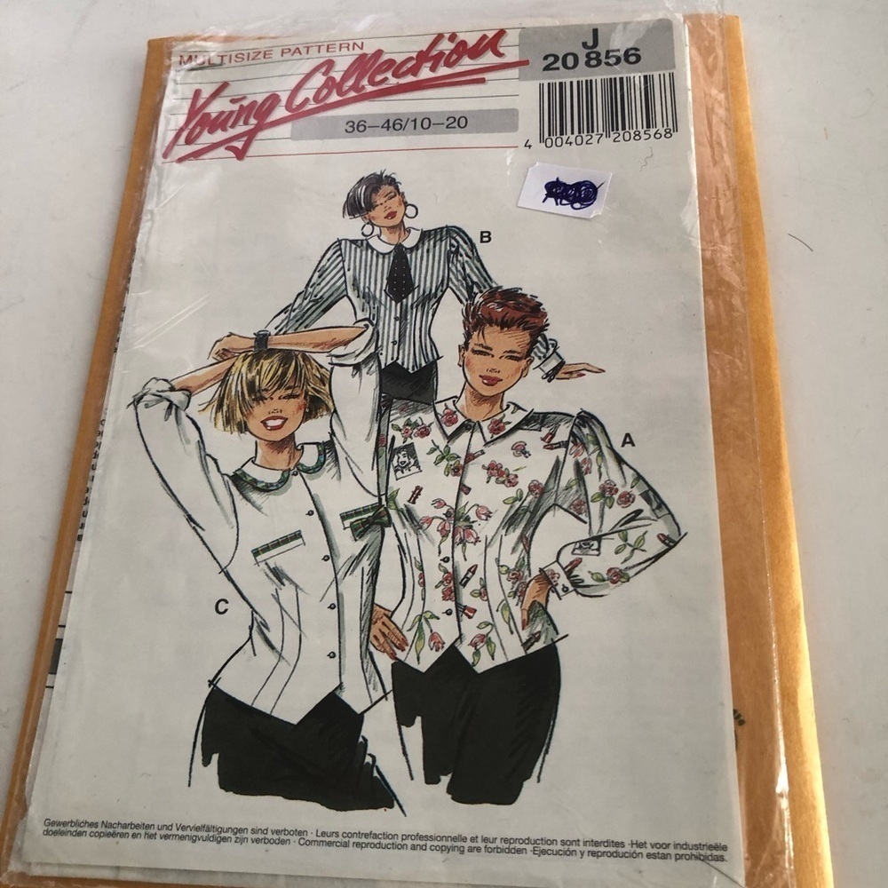 Young Collection Fashion Top Pattern tailored to fit, multi size